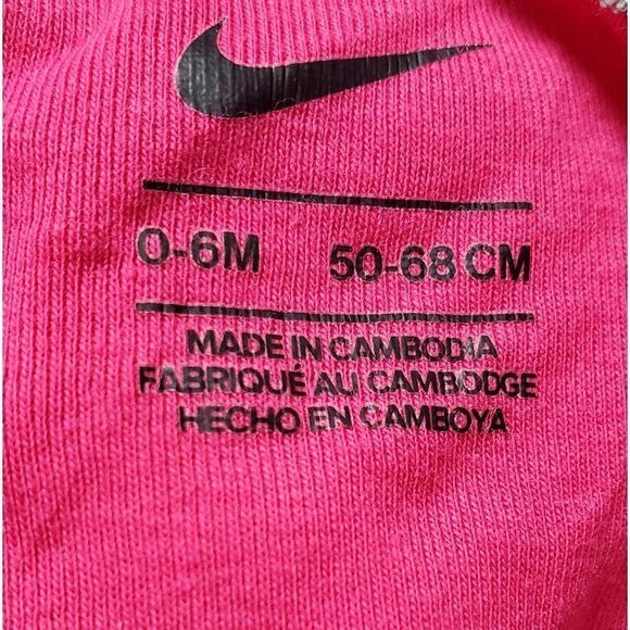 Nike Reddish Pink Onesie with Hat & Mittens & Under Armour Purple & Pink Sleeper - Picture 4 of 7